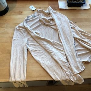 [NWT] JCREW Cotton Waterfall Cardigan, Cream Small